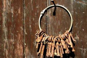 rust, Wood, Old, Keys
