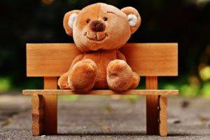 bench, Teddy bears, Nature, Outdoors, Road