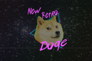 doge, Retro style, New Retro Wave, Animals, Dog, Shiba Inu, VHS
