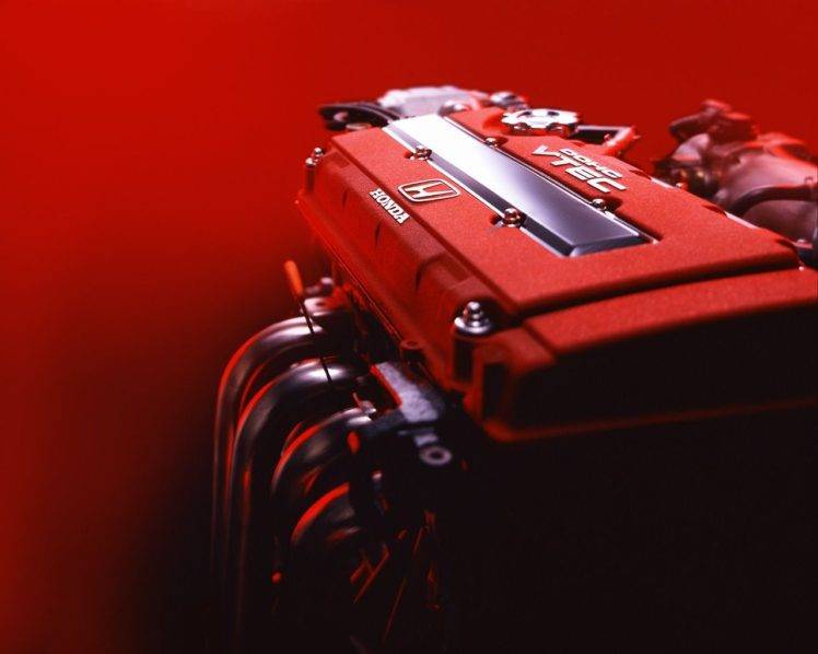Honda, Japanese cars, JDM, Type r, Red, Engines, B16, Honda Civic HD Wallpaper Desktop Background