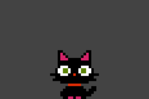 pixel art, Pixels, Cat