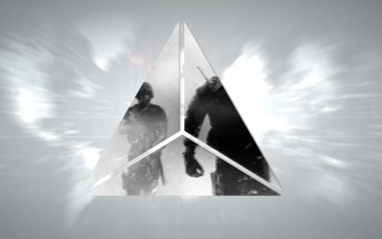 soldier, Triangle HD Wallpaper Desktop Background