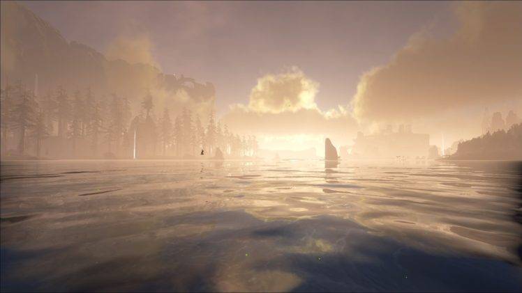 Ark: Survival Evolved, Sunset HD Wallpaper Desktop Background