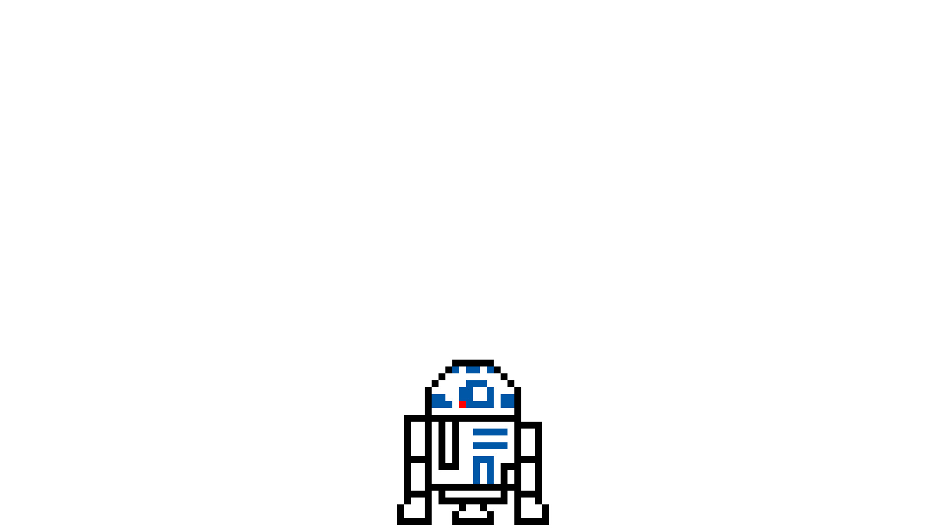 R2 D2, Pixel art, Pixels, Star Wars Wallpaper