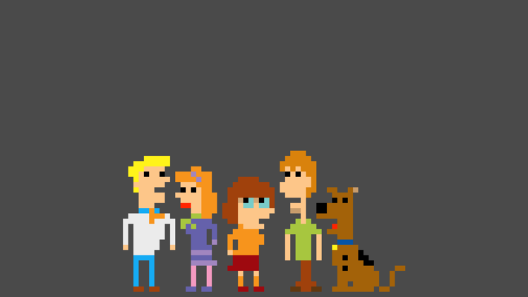 pixel art, Pixels, Scooby Doo HD Wallpaper Desktop Background