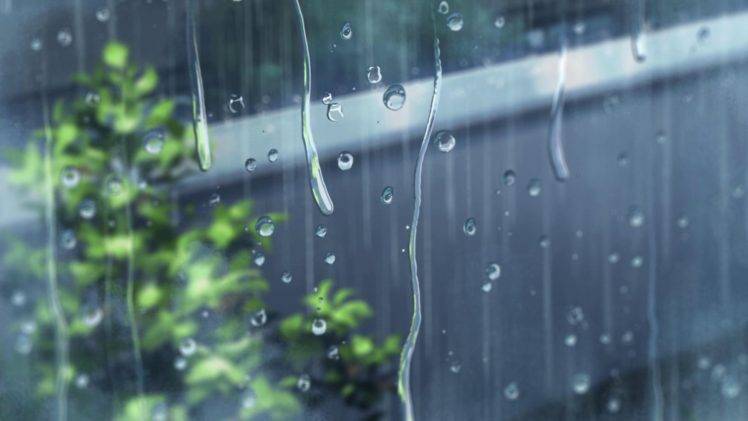 window, Rain, The Garden of Words HD Wallpaper Desktop Background