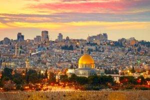 Jerusalem, Dome of the Rock, City, Cityscape, Sunset, Middle East, Western Wall, Palestine