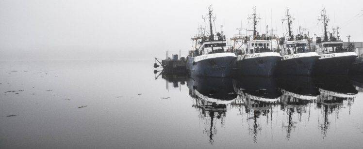 gloomy, Mist, Harbor, Ship, Photography HD Wallpaper Desktop Background