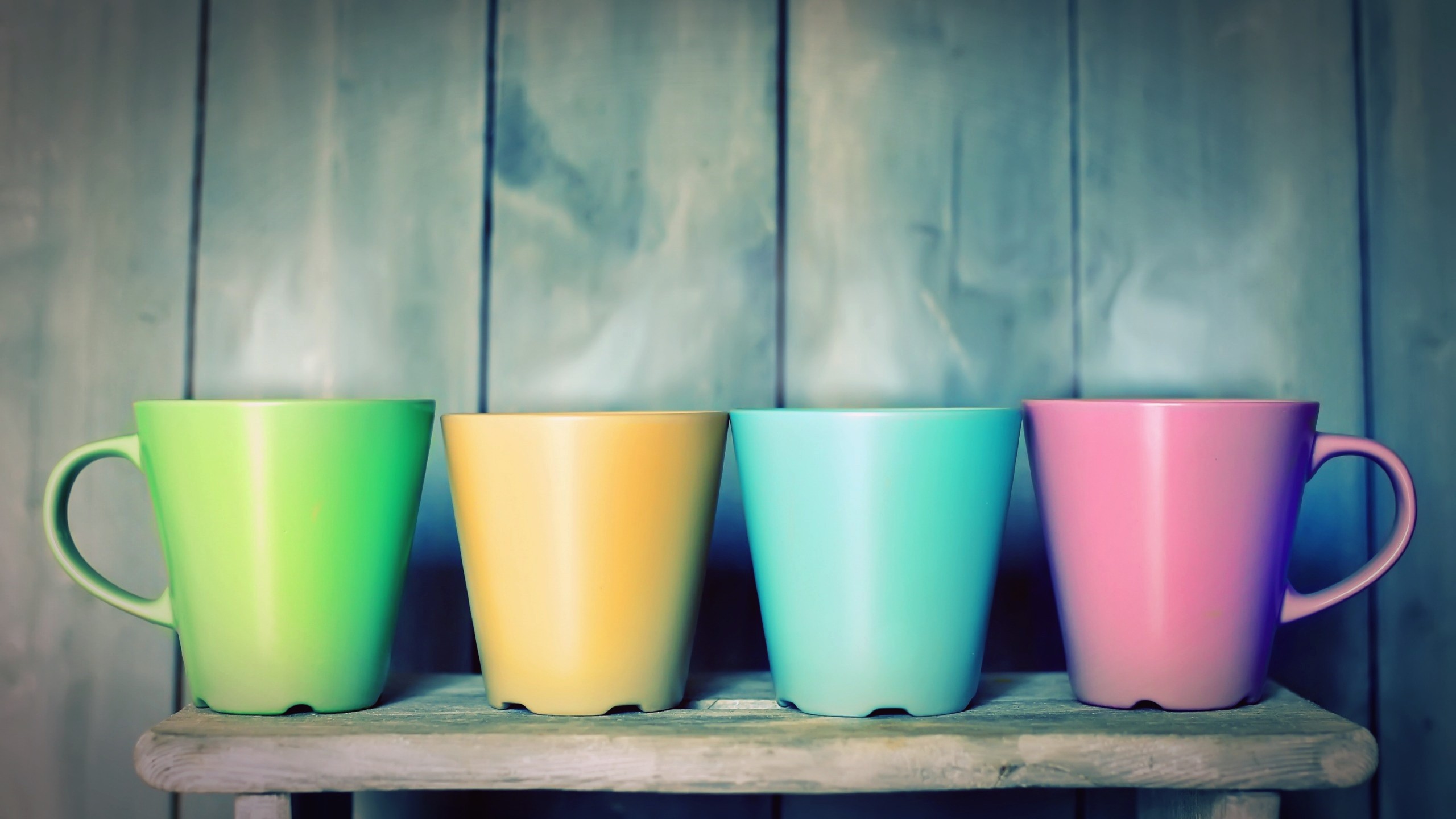 mugs, Colorful Wallpaper