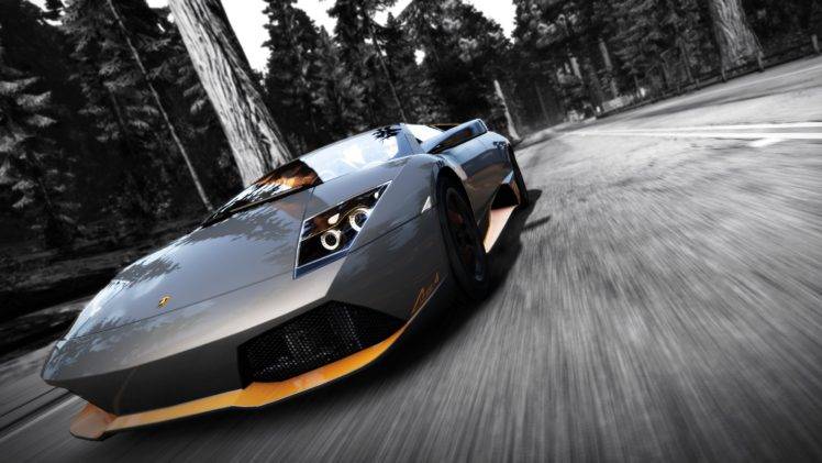 Need for Speed, Need for Speed: Hot Pursuit, Car, Lamborghini, Forest HD Wallpaper Desktop Background