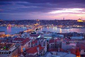 Istanbul, Turkey, City, Cityscape, Bridge, Mosque, River, Hagia Sophia, Blue Mosque, Sultan Ahmed Mosque, Galata bridge, Yeni Camii