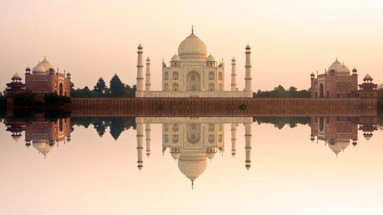 Taj Mahal,  India, Architecture, Reflection HD Wallpaper Desktop Background