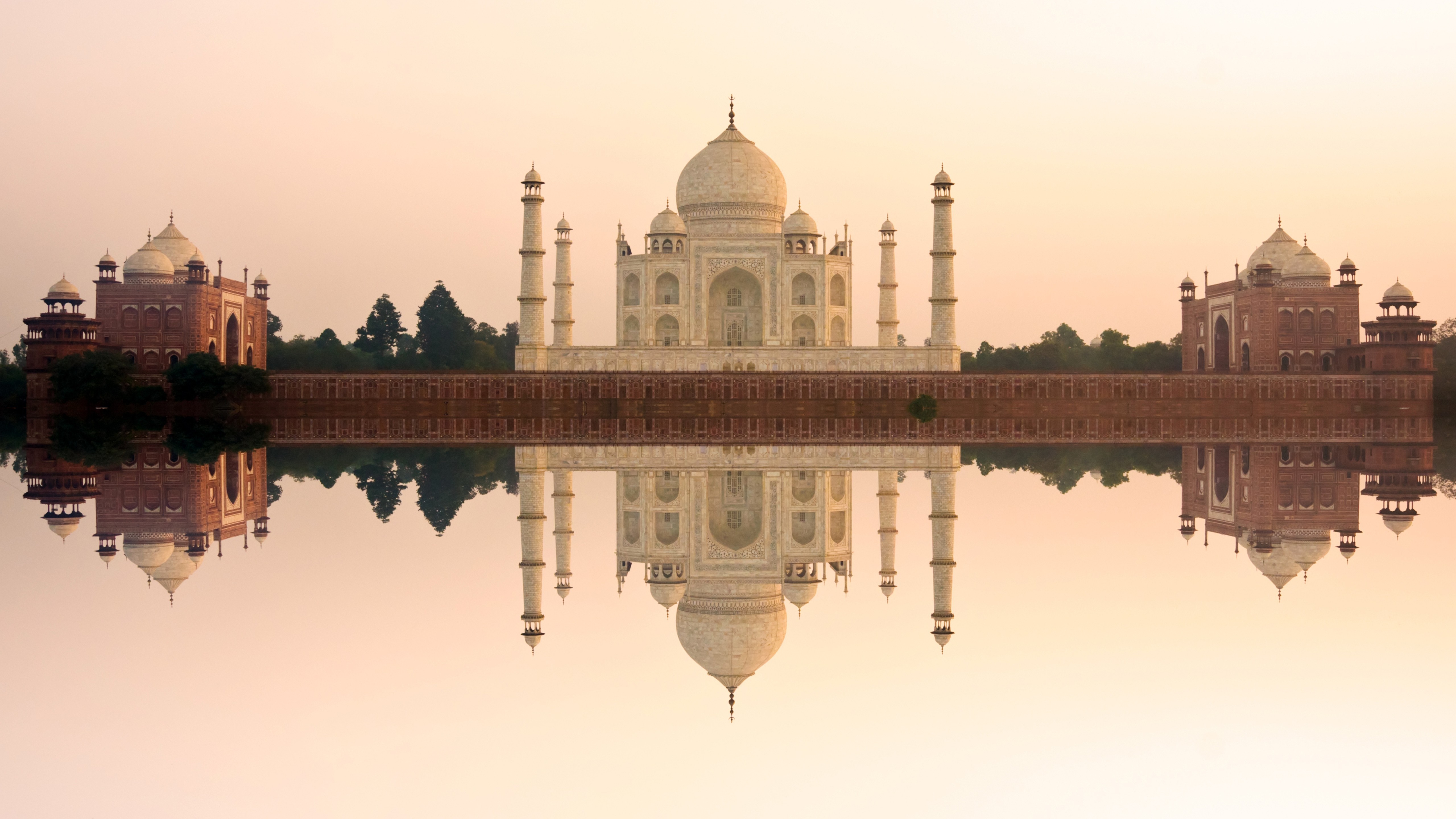 Taj Mahal,  India, Architecture, Reflection Wallpaper