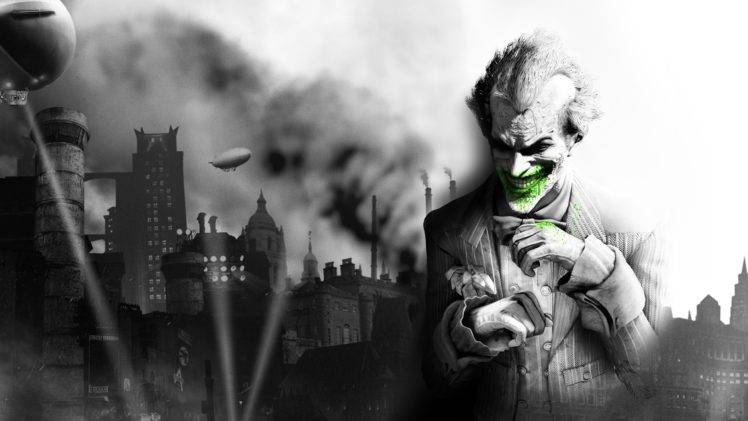 Joker, City, Batman: Arkham City, Video games HD Wallpaper Desktop Background