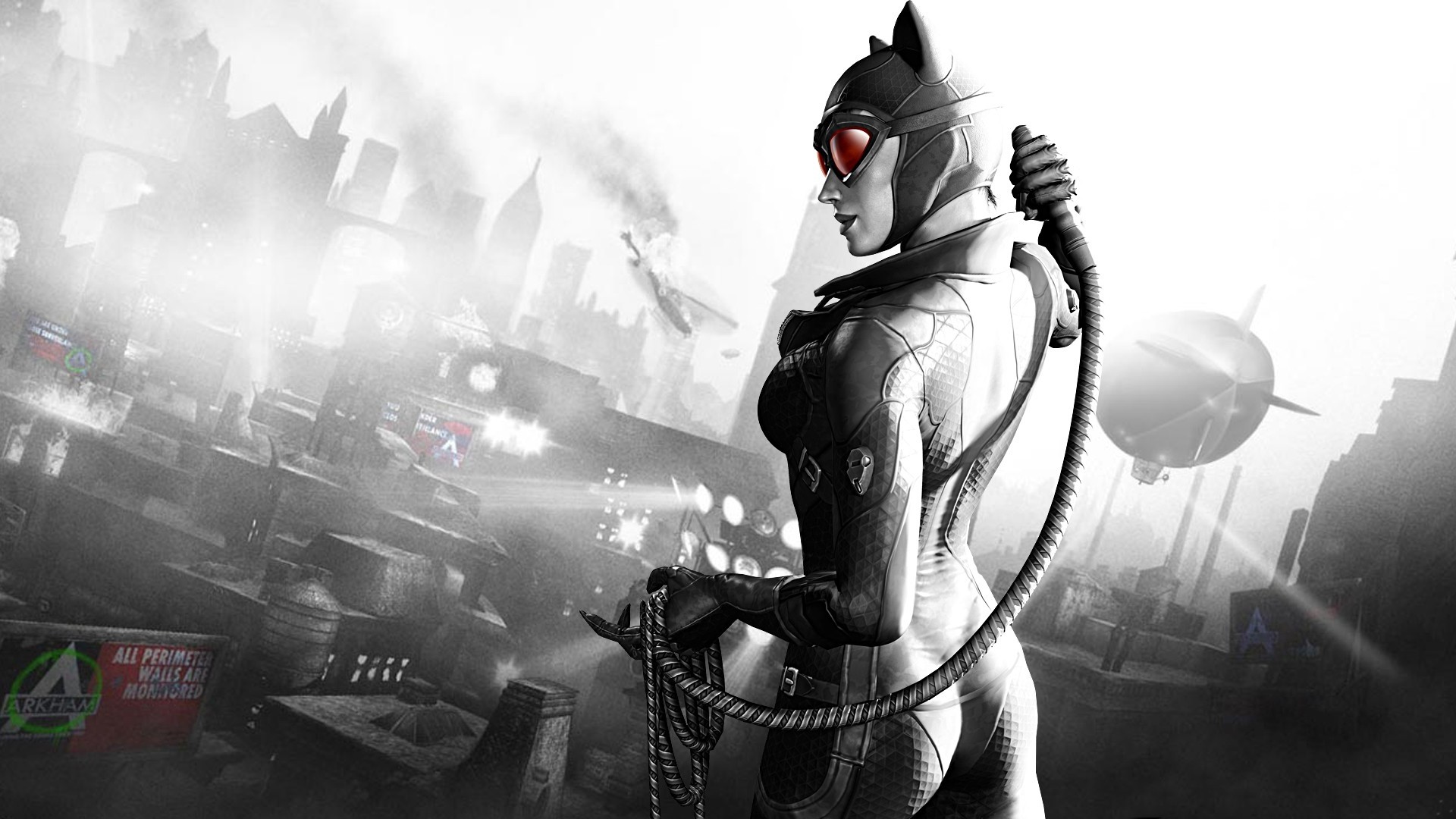 Batman, City, Batman: Arkham City, Video games, Catwoman Wallpaper