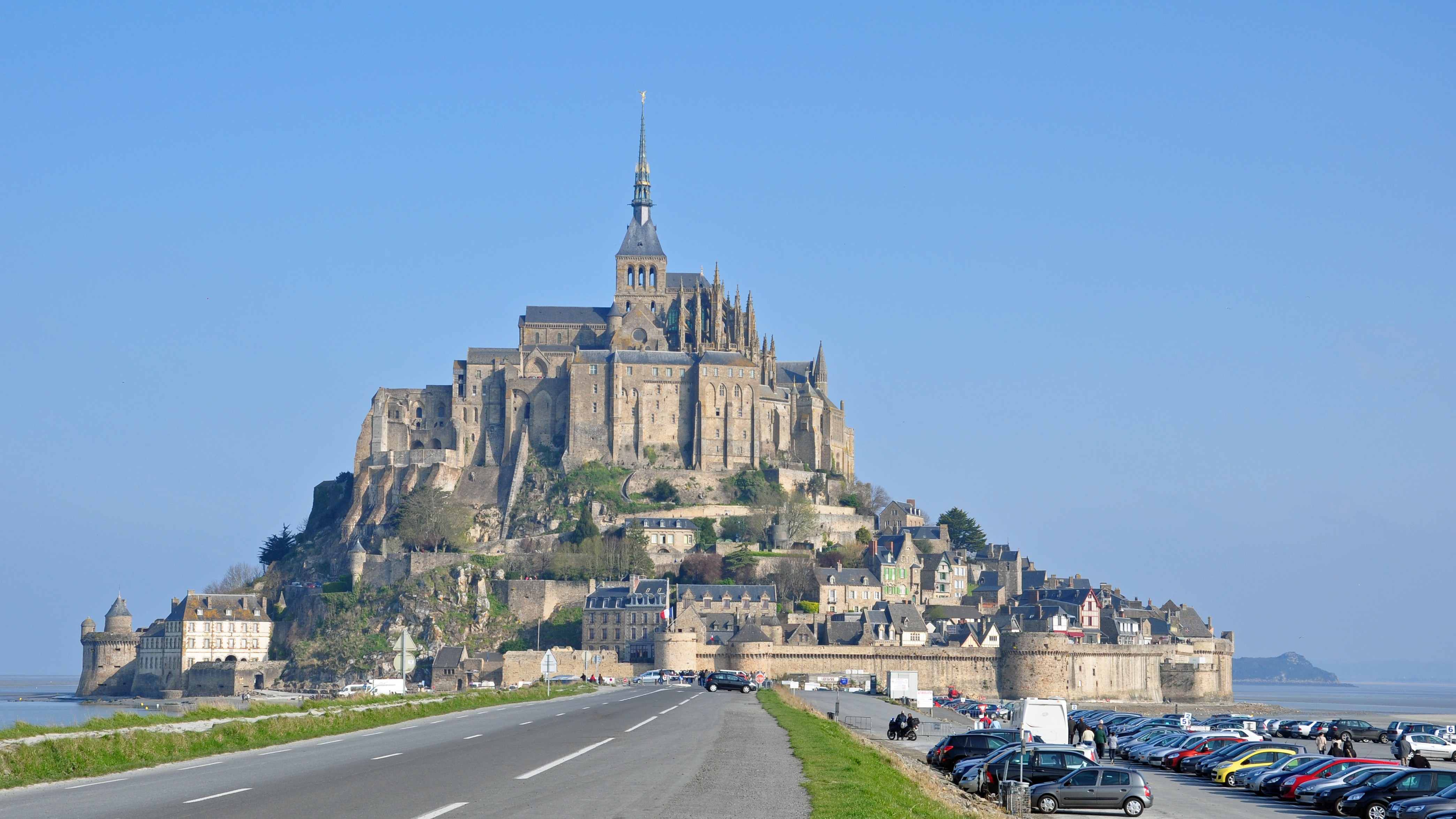 Mont Saint Michel, Architecture Wallpaper