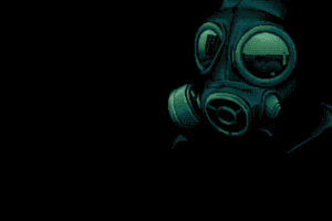 dark, Gas masks, Pixel art