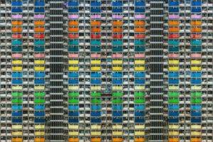 apartments, Cityscape, Hong Kong, Stacked, Colorful