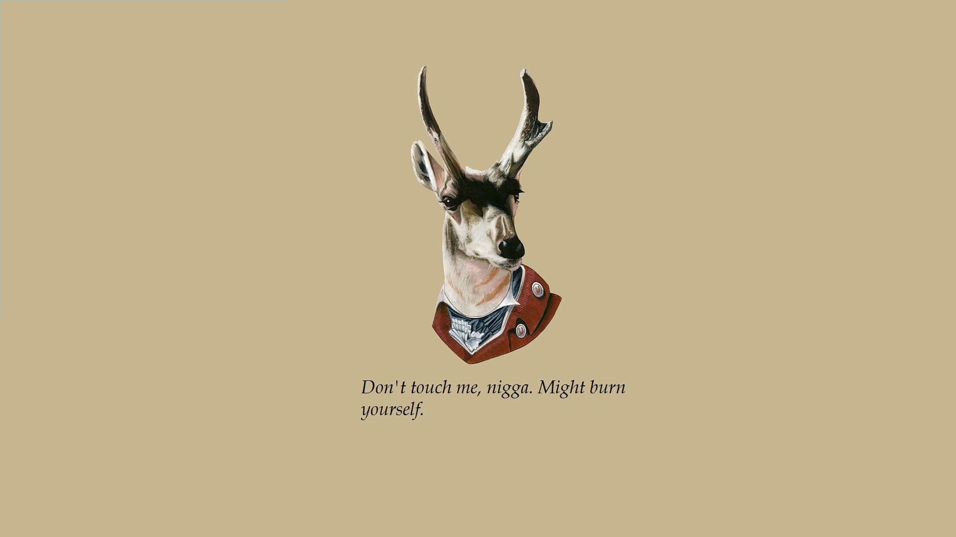 quote, Deer Wallpaper
