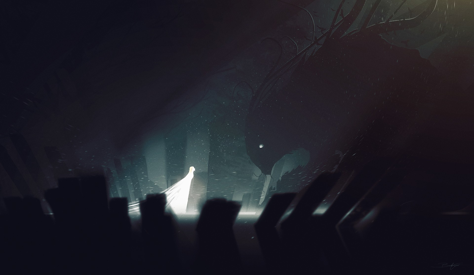 white, Black, Illustration Wallpaper