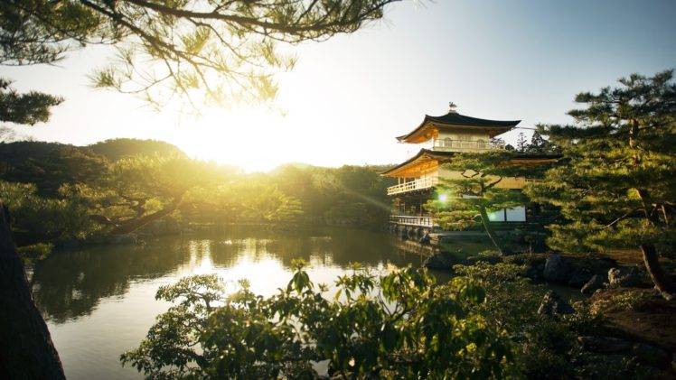 Japan, Temple, Sunlight, Trees, Landscape HD Wallpaper Desktop Background