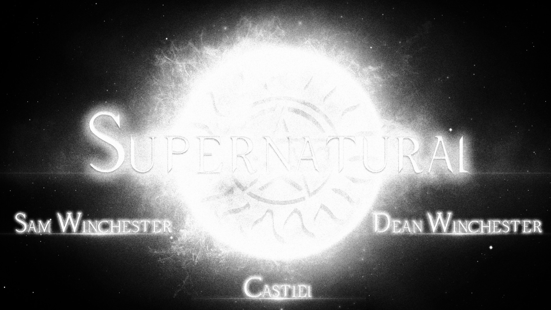 Dean Winchester, Castiel, Supernatural, Fan art, Sam Winchester Wallpaper