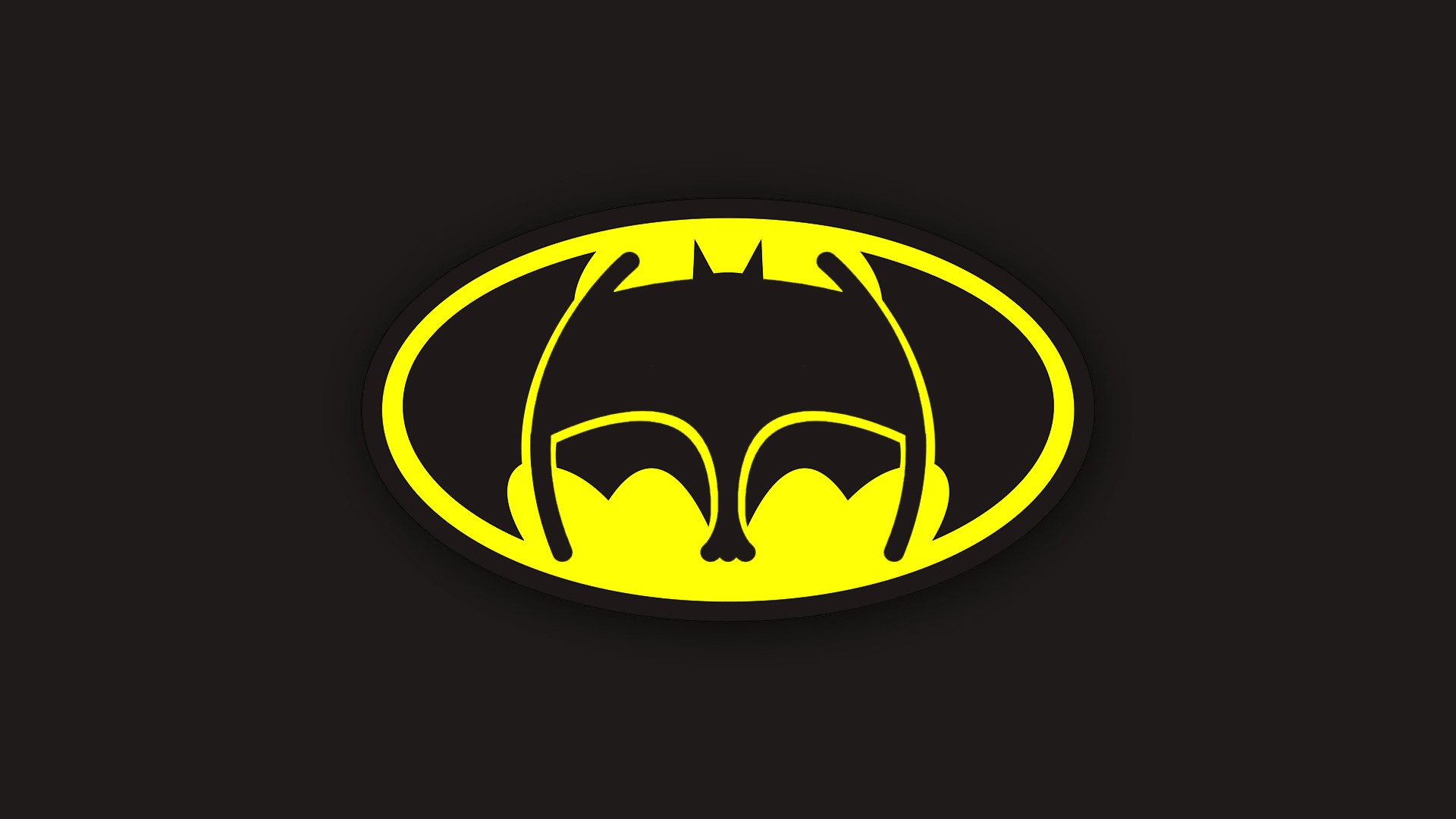 ass, Simple background, Logo, Black, Yellow, Batman Wallpapers HD / Desktop  and Mobile Backgrounds