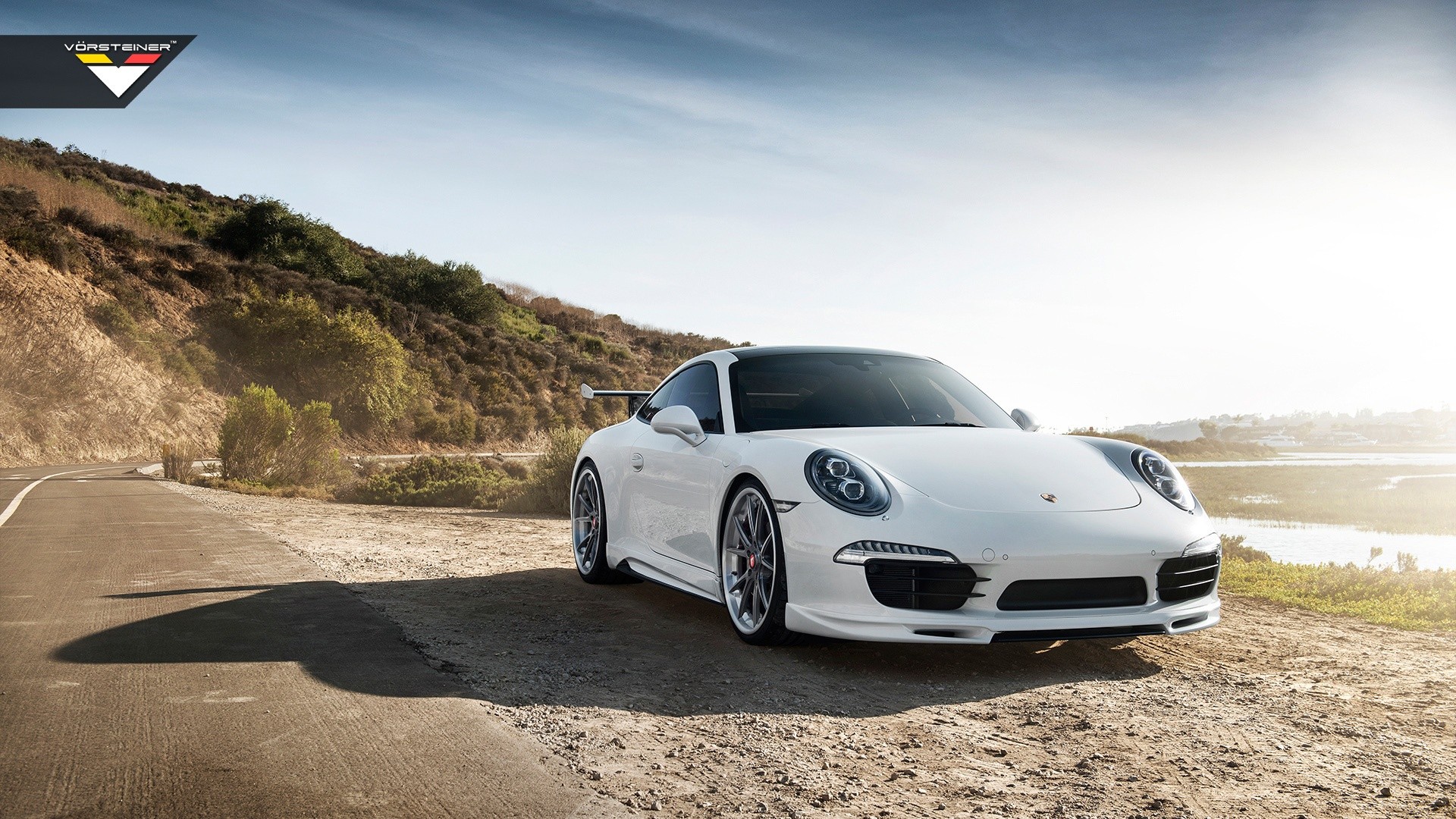 Porsche 911 Carrera S, Porsche Carrera 4, Car, White cars, Beach
