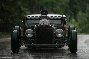 old car, Chevrolet, Engines, Engine exhaust, Hot Rod, Vehicle front