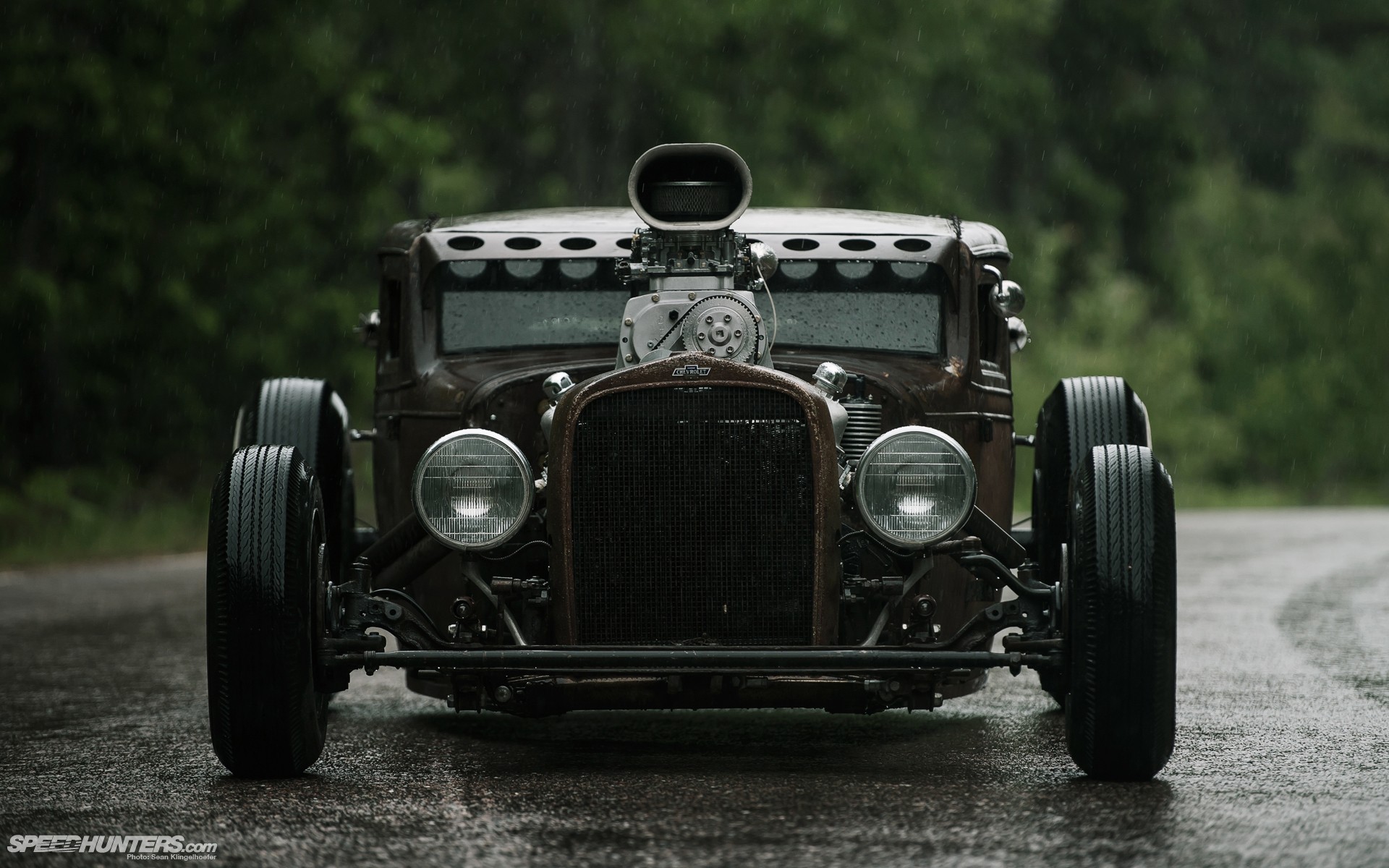 old car, Chevrolet, Engines, Engine exhaust, Hot Rod, Vehicle front Wallpaper