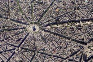 city, Puzzles, Paris, France, Aerial view, Arc de Triomphe