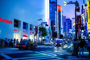 street, Lights, Japan, Tokyo