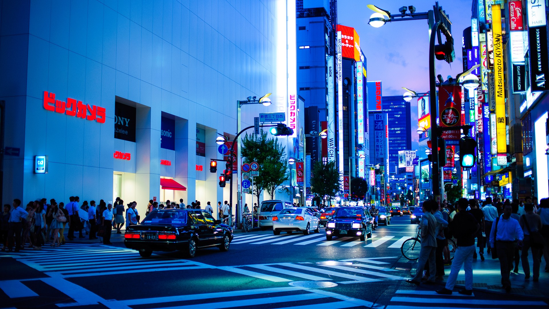 street, Lights, Japan, Tokyo Wallpaper