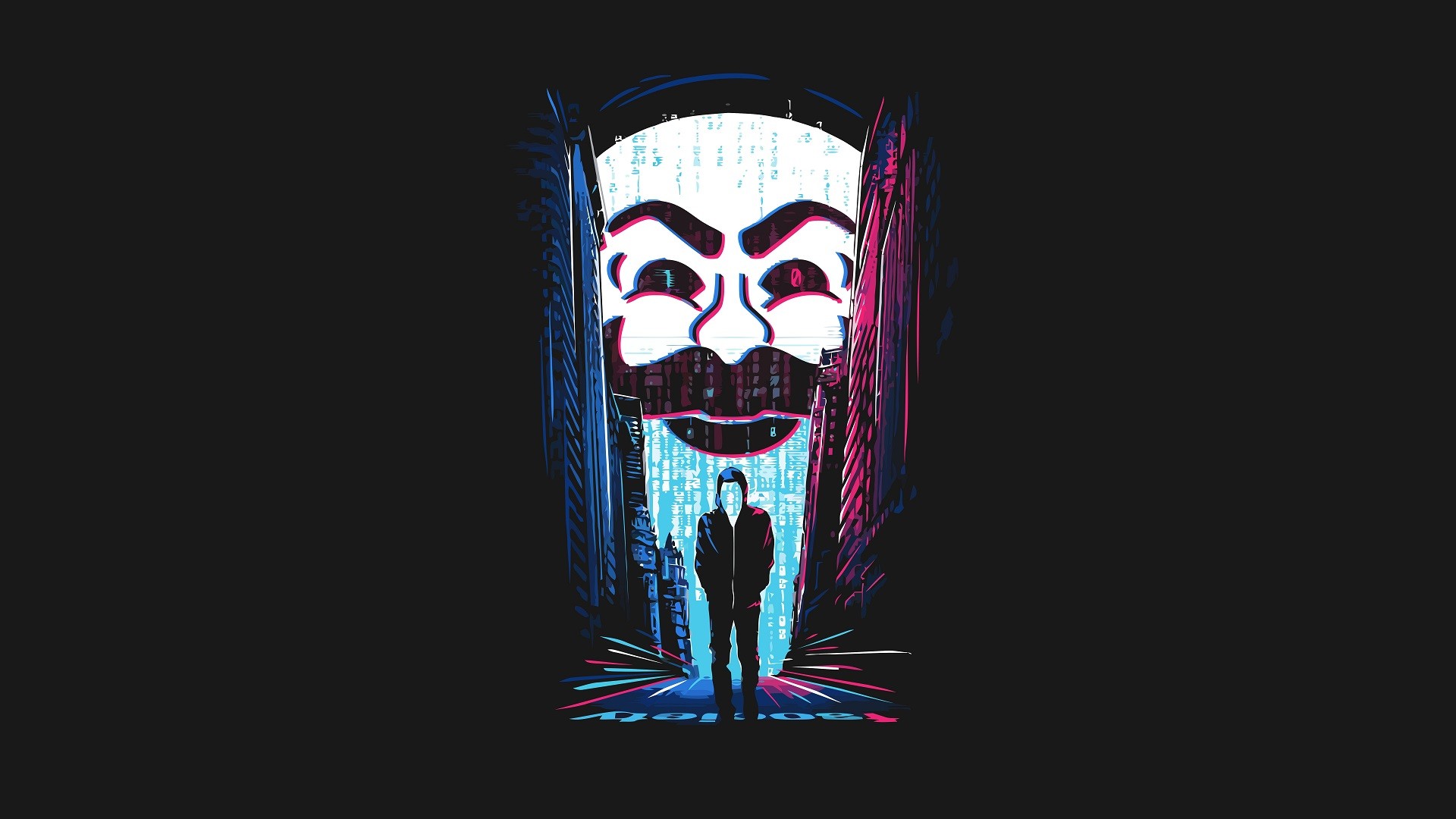 Mr. Robot, Anonymous, Fan art, Artwork Wallpaper