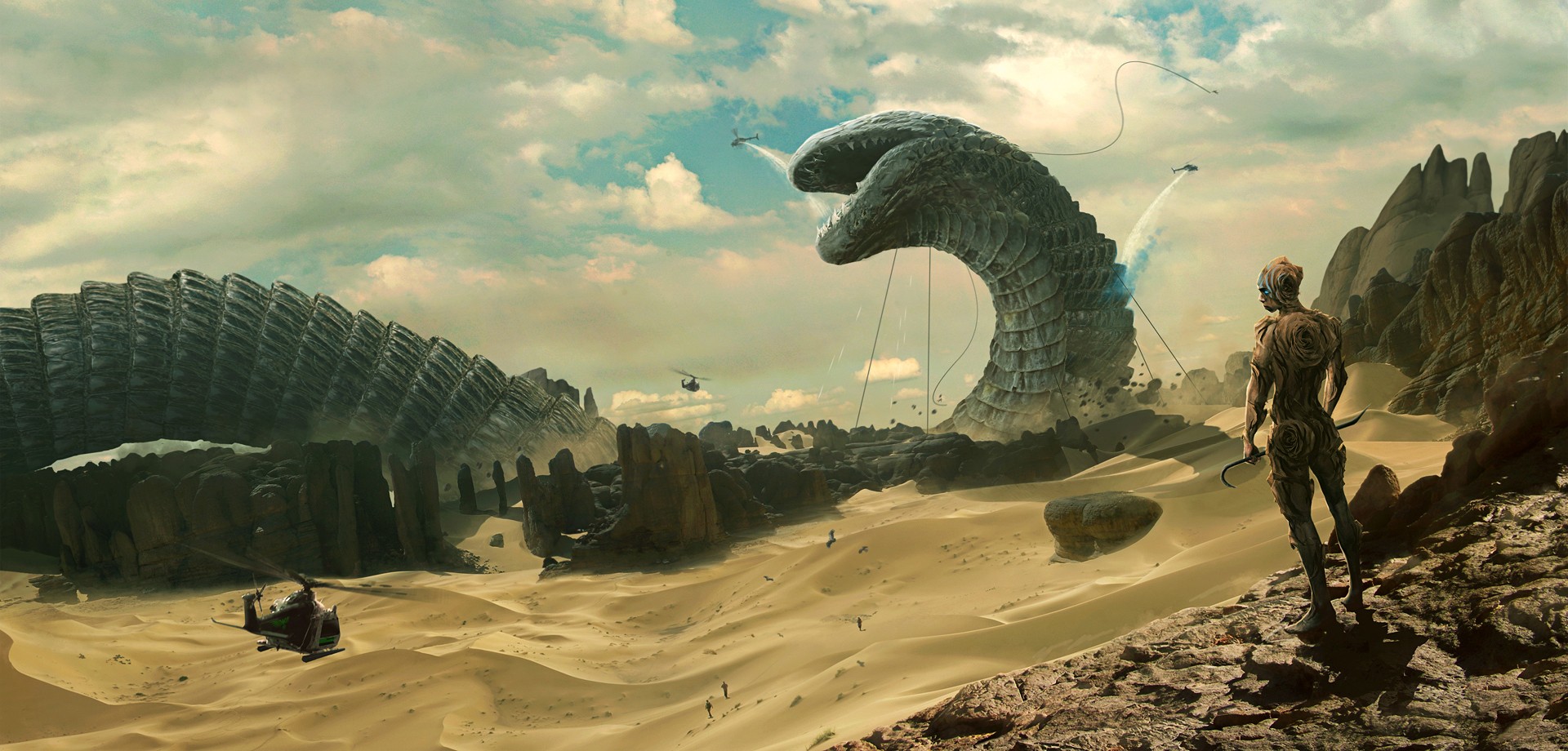 science fiction, Desert, Sand, Dune (series) Wallpaper