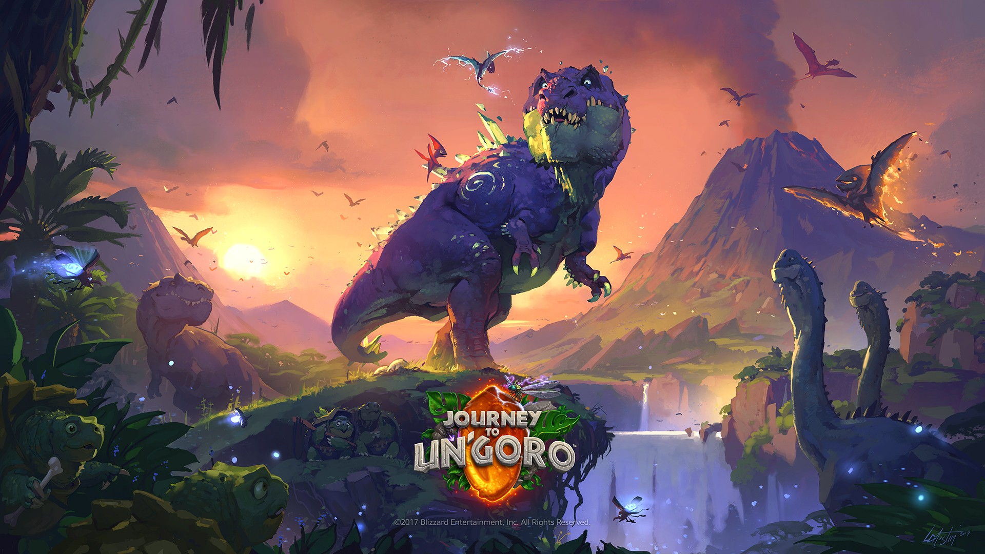 Hearthstone: Heroes of Warcraft, Journey to UNGORO Wallpaper