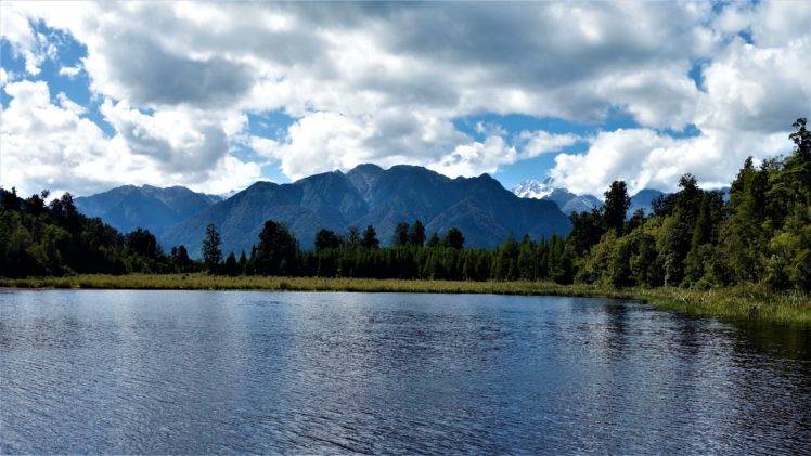 New Zealand, Lake Matheson, Jetty Viewpoint HD Wallpaper Desktop Background