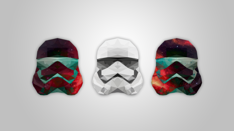 stormtrooper, Star Wars, Low poly, Galaxy HD Wallpaper Desktop Background