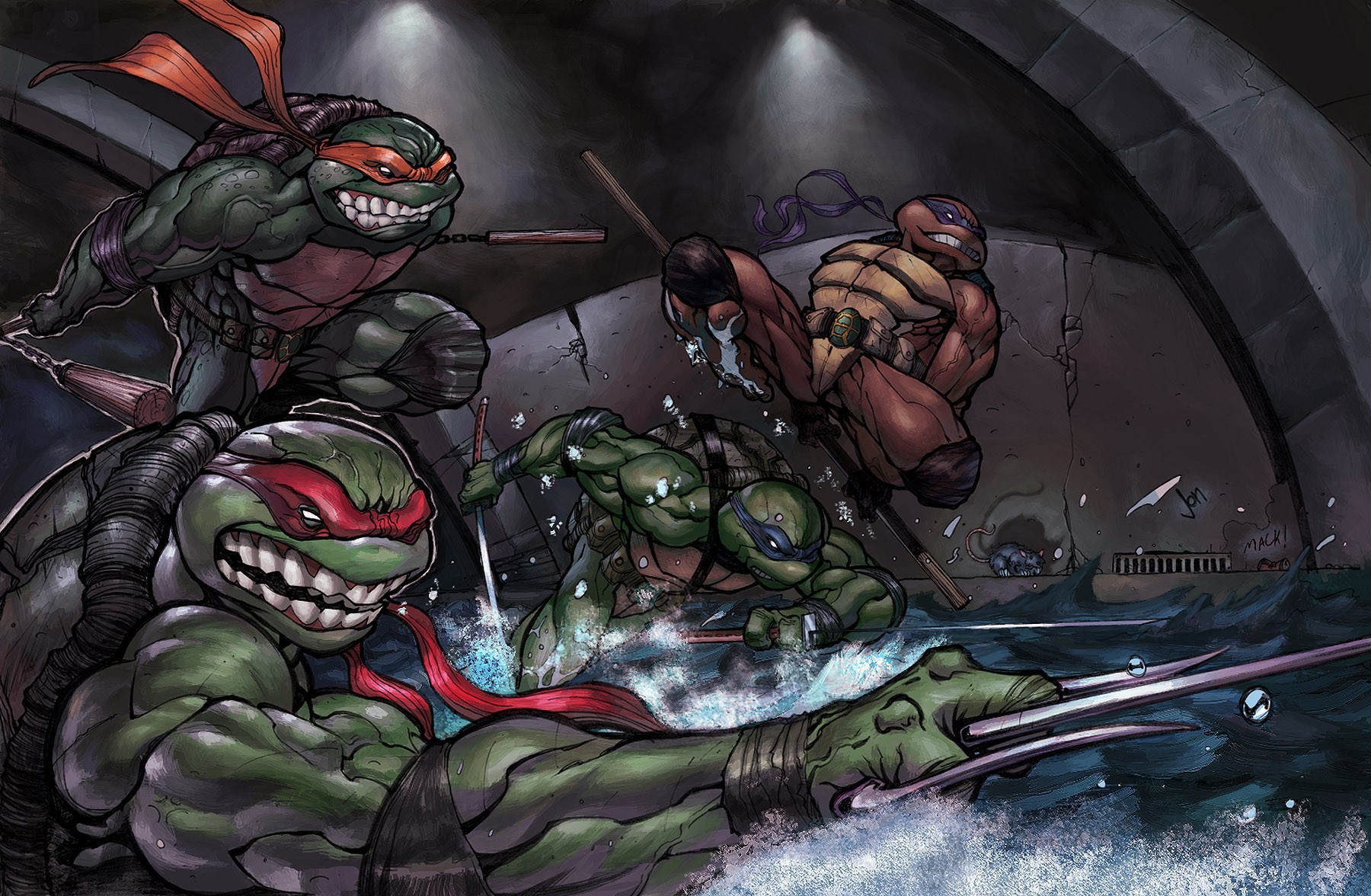 Teenage Mutant Ninja Turtles, Comics Wallpaper
