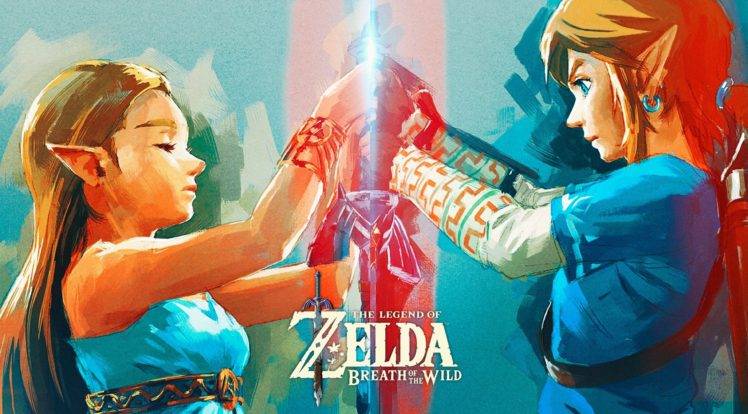 Link, Princess Zelda, The Legend of Zelda: Breath of the Wild, Nintendo ...