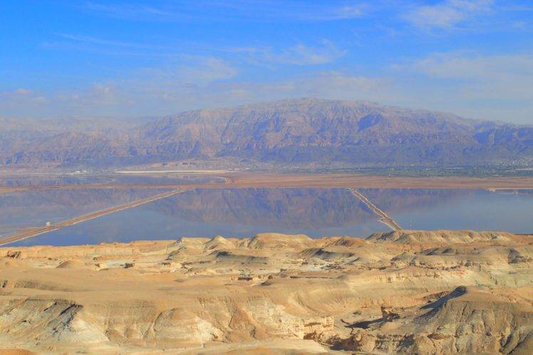 desert, Landscape, Mountains, Dead Sea HD Wallpaper Desktop Background