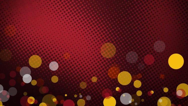 abstract, Shapes, Red, Bokeh HD Wallpaper Desktop Background
