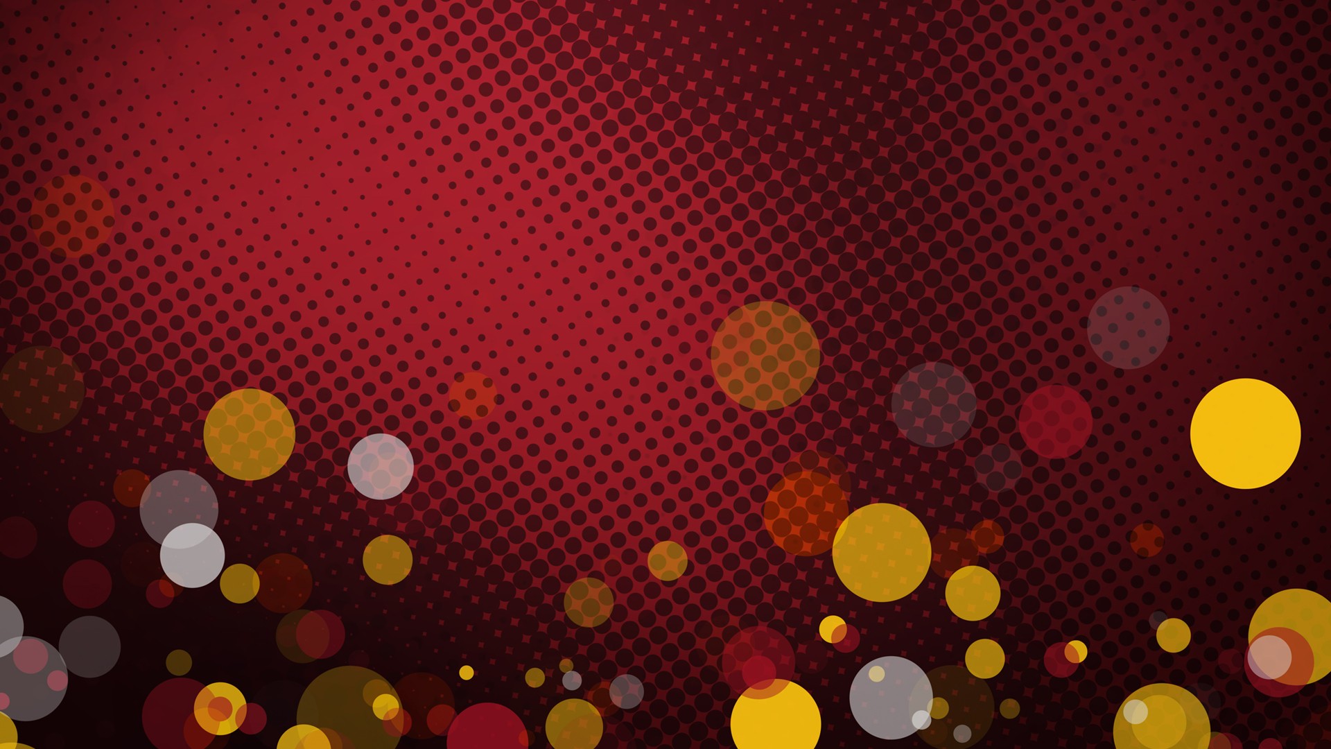 abstract, Shapes, Red, Bokeh Wallpaper