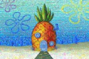 SpongeBob SquarePants, Cartoon, Pineapple, Pineapples, Collage