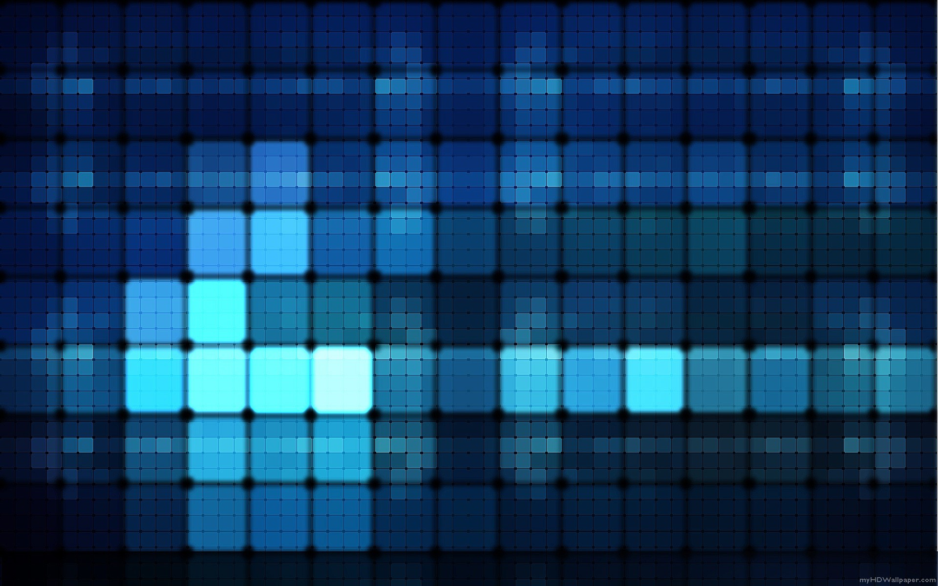 pixel art, Blue background Wallpaper