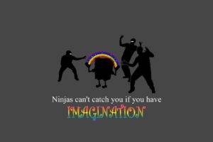 ninjas, SpongeBob SquarePants, Ninjas cant catch you if, Rainbows