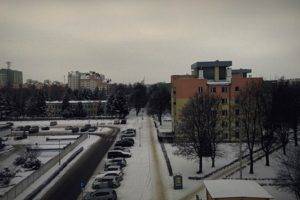 cityscape, Poland, Clouds, Snow, Car