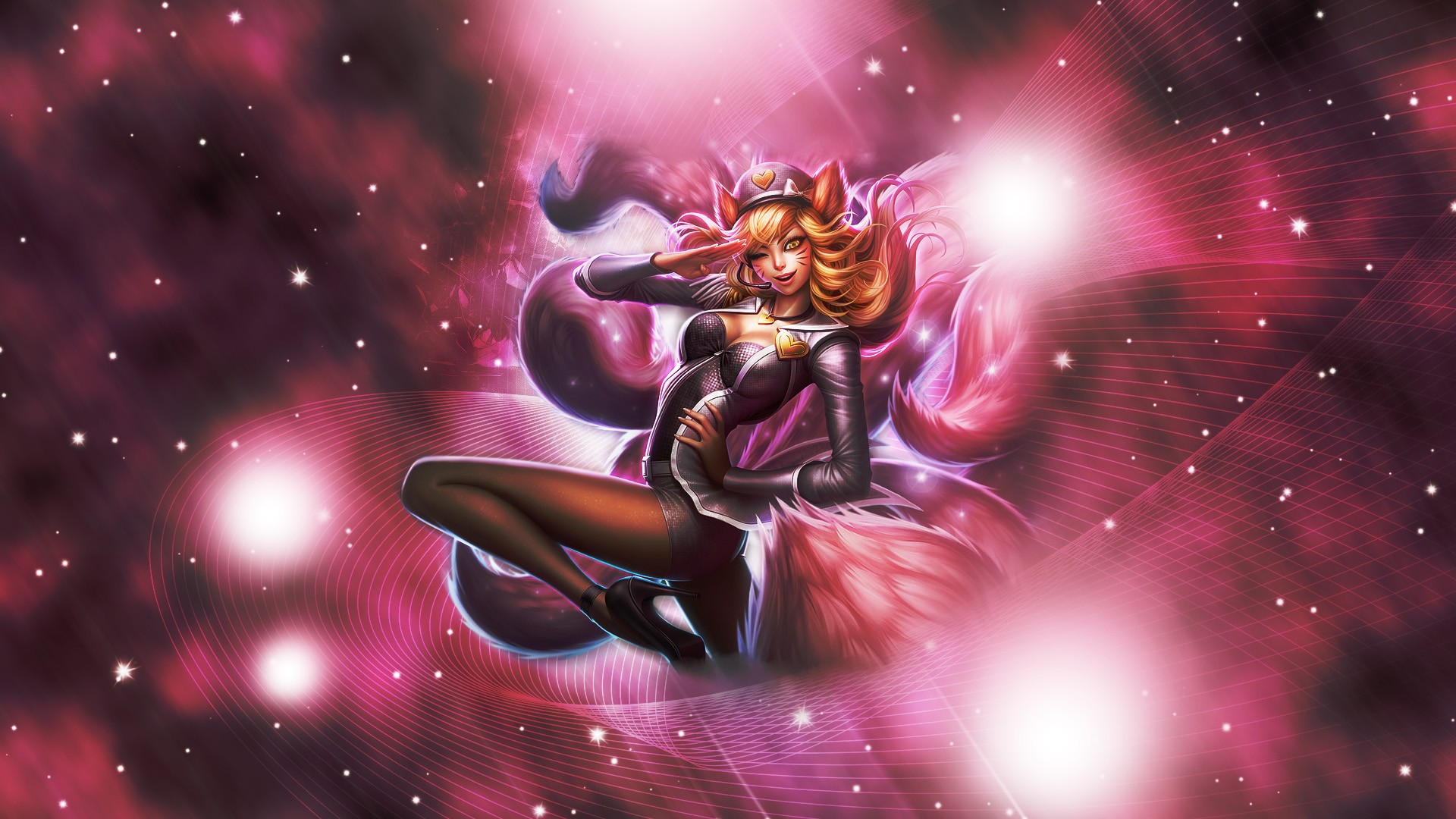 women, Ahri, League of Legends Wallpaper