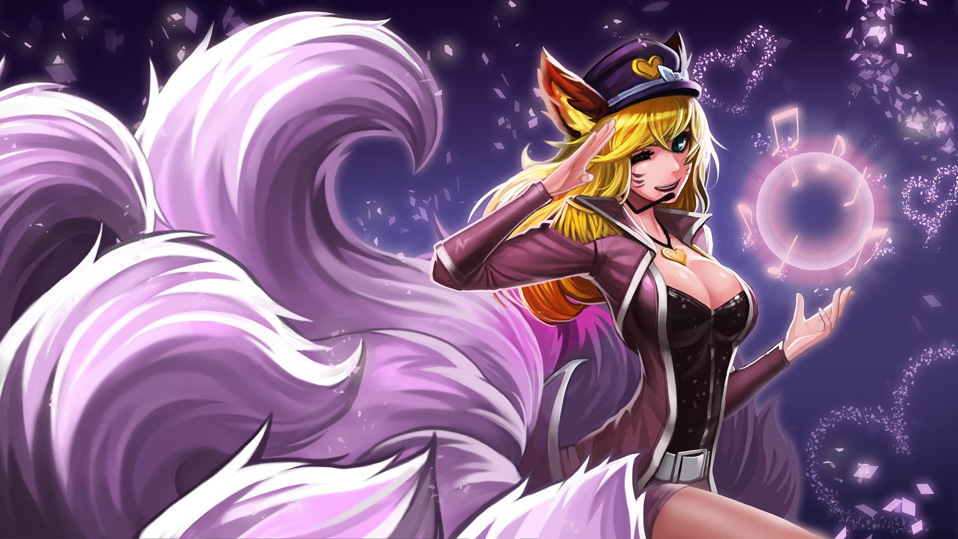 women, Ahri, League of Legends Wallpaper