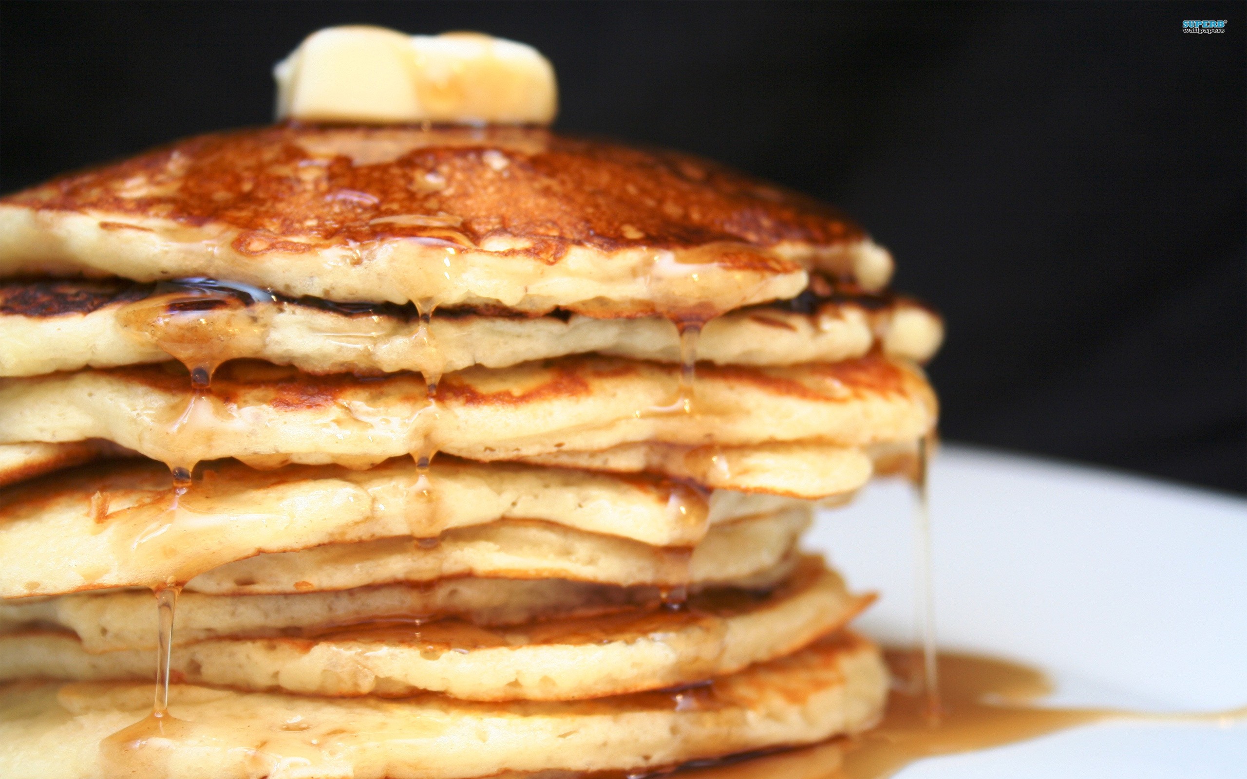 pancakes, Butter, Syrup, Food Wallpaper